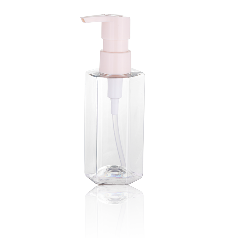 Pet/Petg Geometric square Liquid Bottle Series-HS-P14