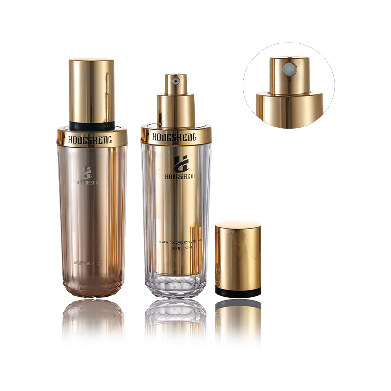 50ML 80ML Amber Gold Airless Bote-HS-035