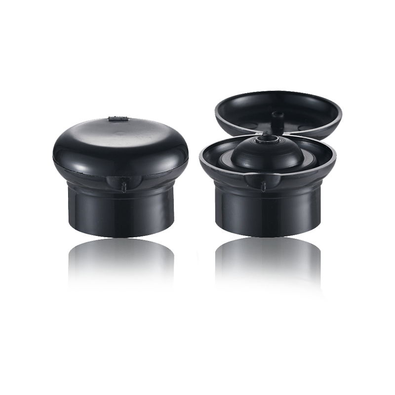 HY-M01 24/410 mushroom cap plastic screw cap black para sa bote