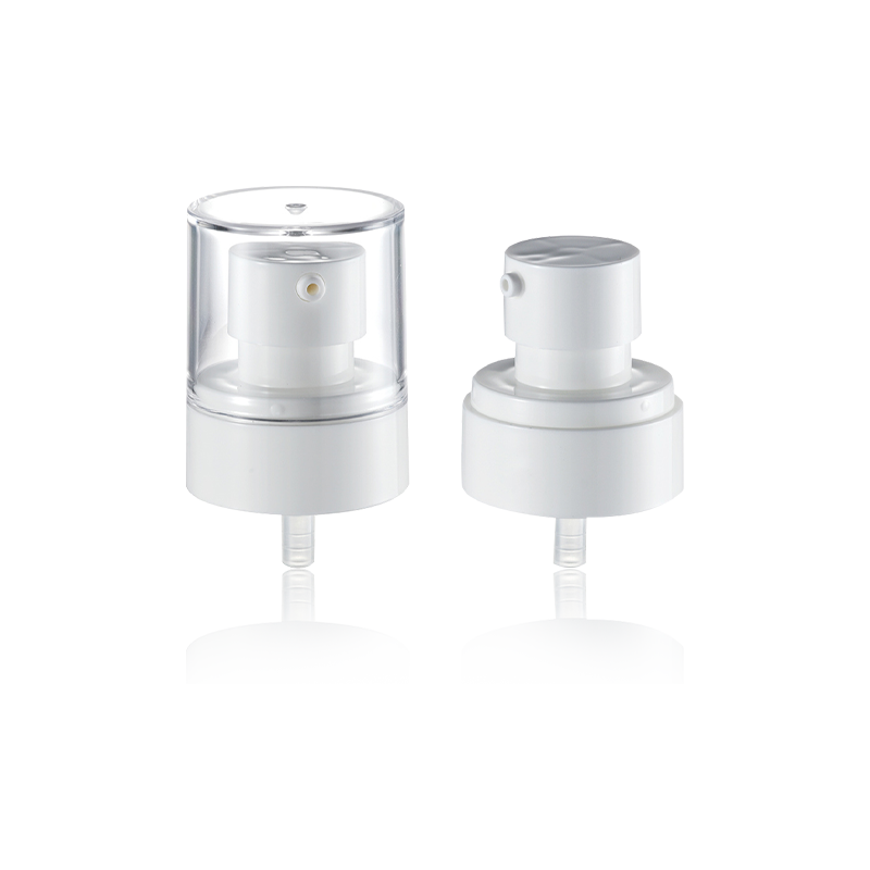 HY24A-34 UPG cosmetic pp o bilang puting kulay na losyon/spray pump 24/410 half cap 0.25cc