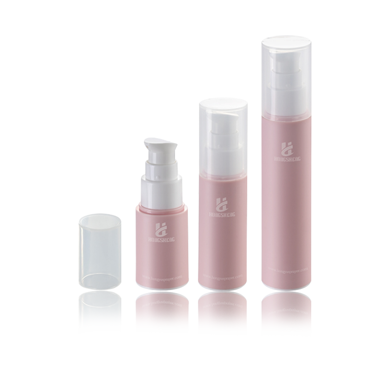 15ML 30ML 50ML Pink matte Airless Bote-HS-013D
